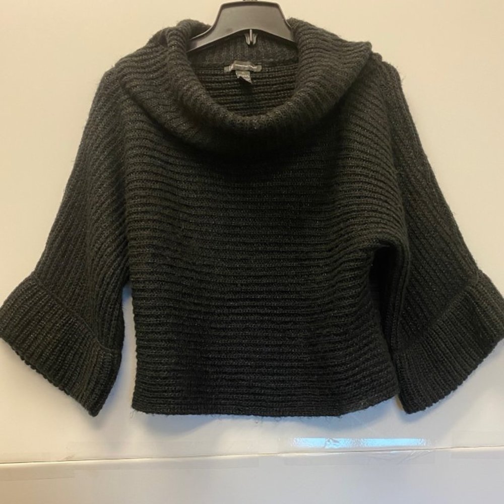 International Concepts INC Women's Knit Crochet Blouse - Black